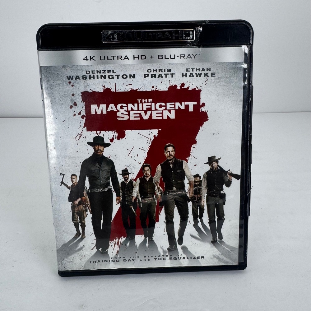 The Magnificent Seven 4K Ultra HD Blu-ray Movie Denzel Washington Chris Pratt